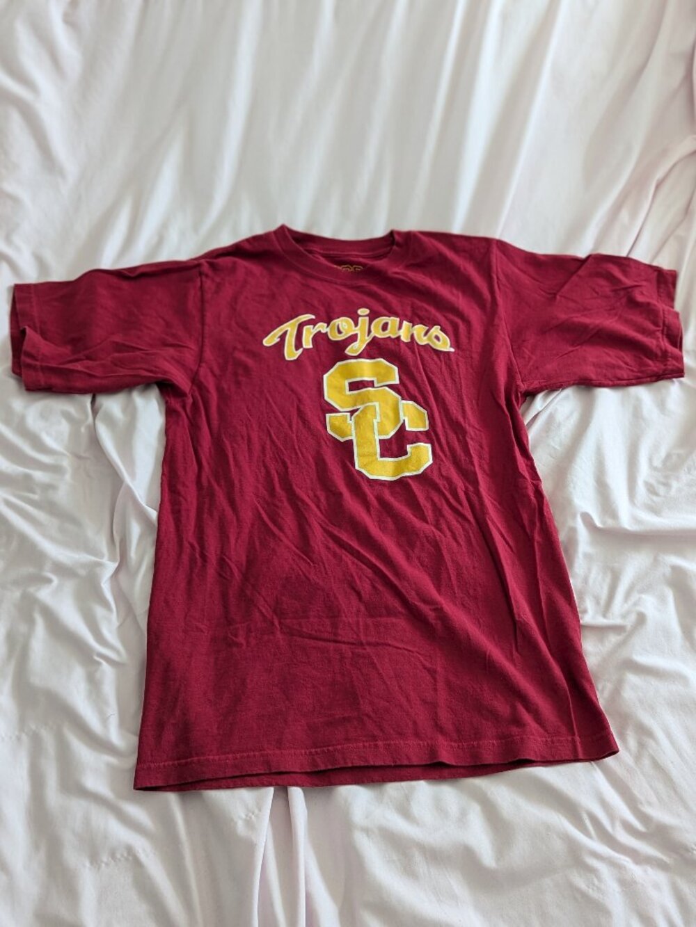 USC Red Graphic Trojans T-Shirt Size S